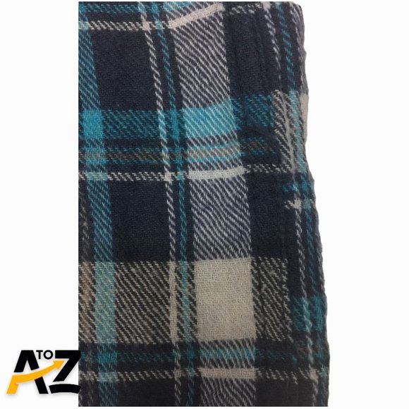 Men's Blue Plaid Alpine Lakes Flannel Shirt Size M Medium - Picture 7 of 12